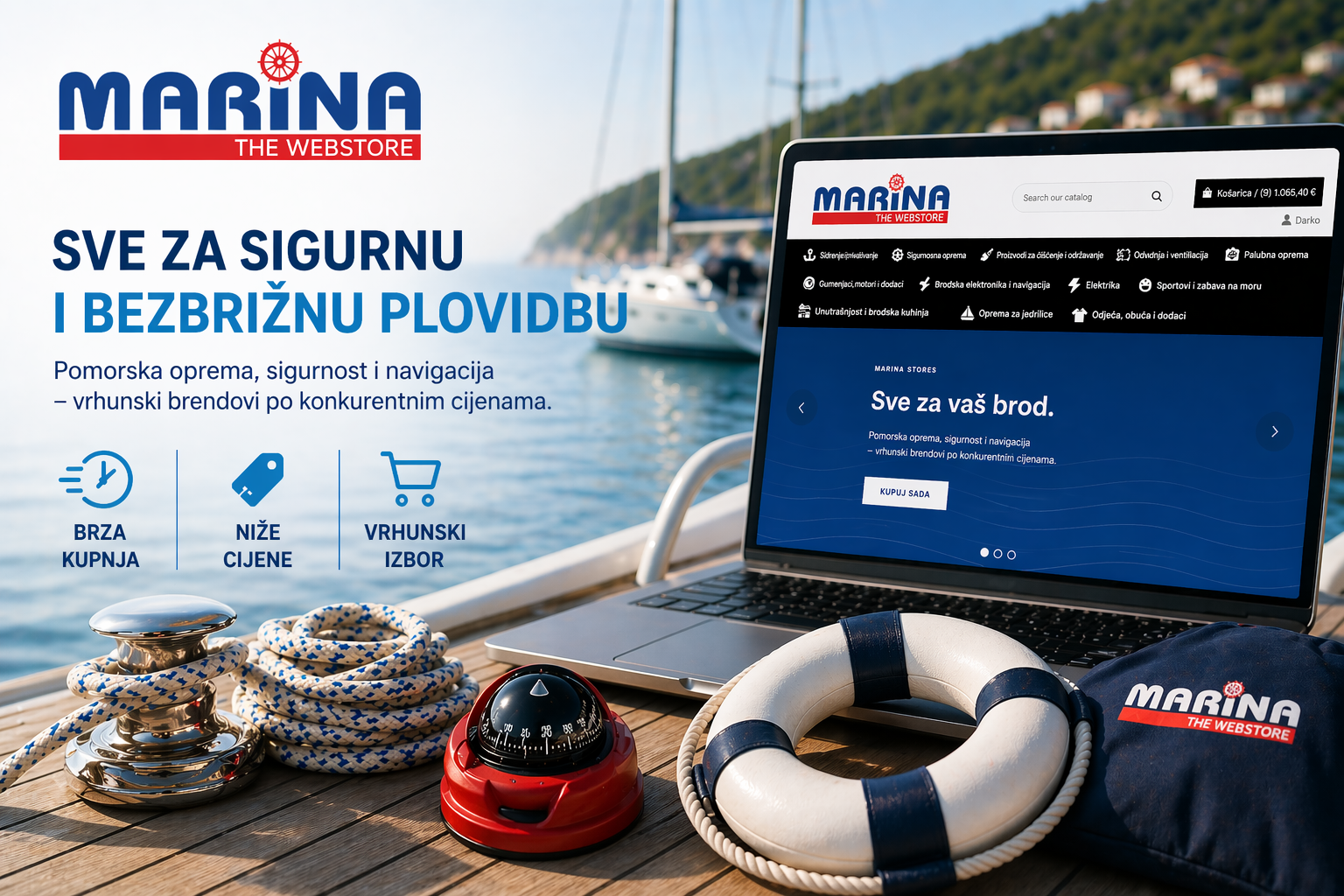 Marina The Webstore – vaša nova destinacija za nautičku opremu